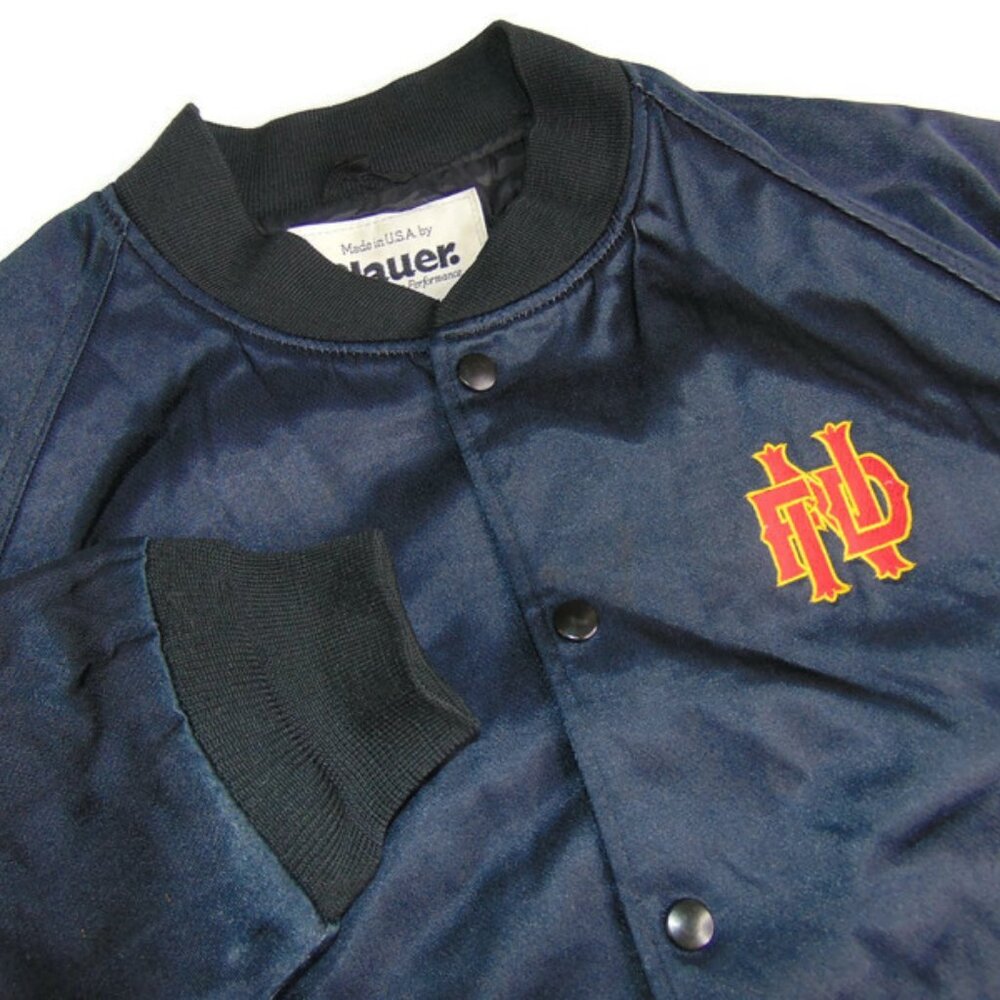 Vintage 90s Blauer Mens 40-42 Quilted Zip Jacket Made In USA Fire Department